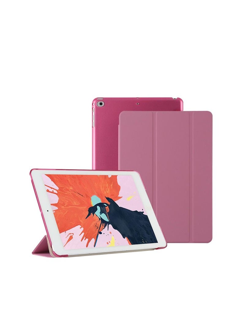 Loquat Pink iPad Three Fold Intelligent Sleep Hard Shell