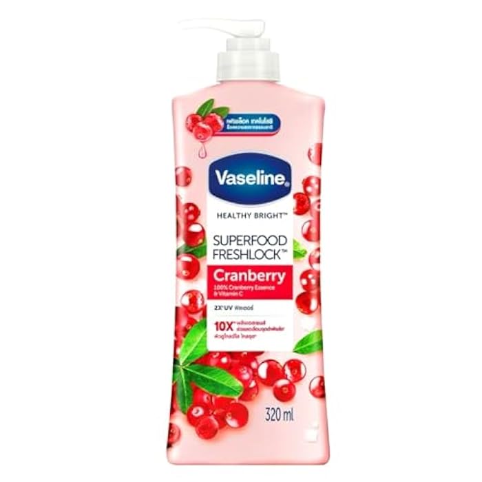 Vaseline Super Food Freshlock Cranberry Lotion 320ml - Image 1