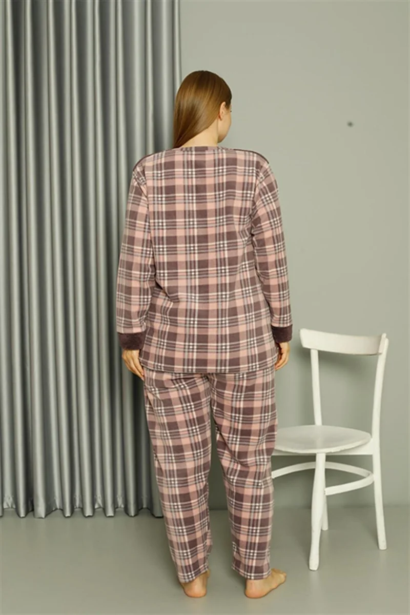 اكبينيز Welsoft Polar Women's Plus Size Mink Pajama Set 808040