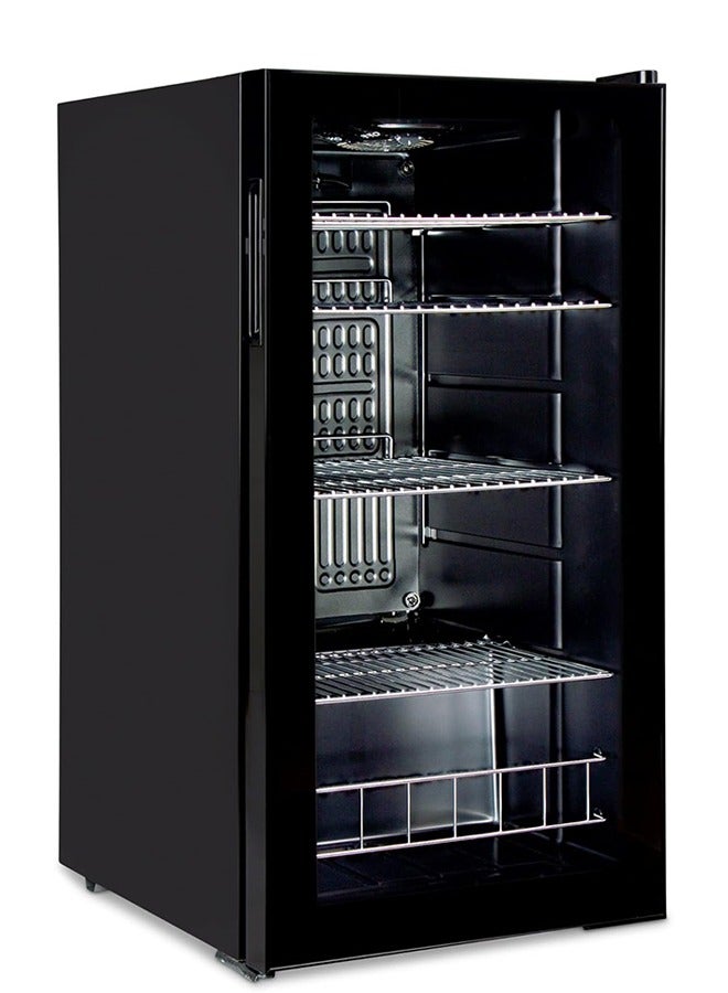 Glass Door Display Refrigerator 90 L - Black - D190SC-1 - Image 2