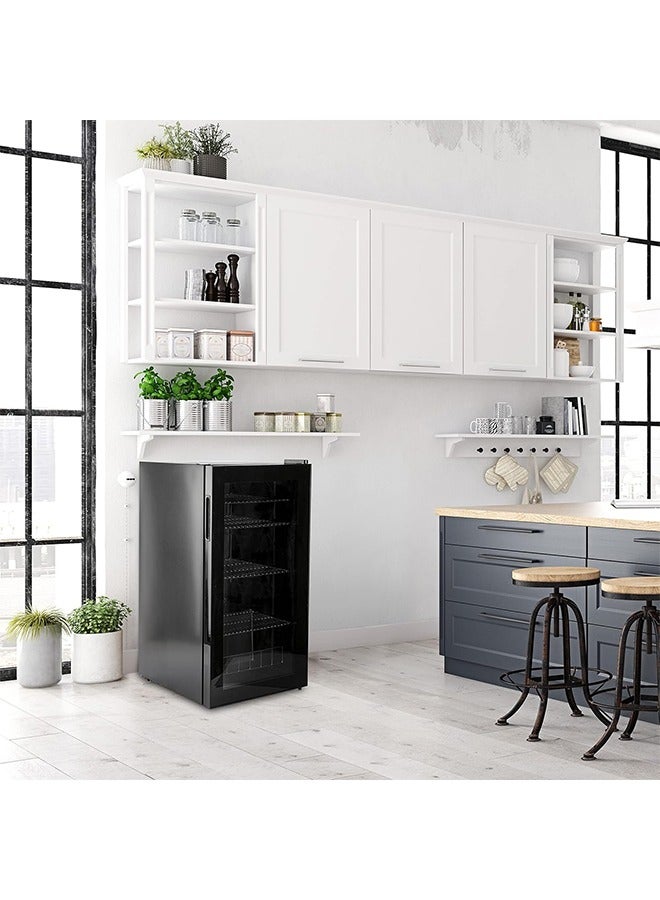 Glass Door Display Refrigerator 90 L - Black - D190SC-1 - Image 5