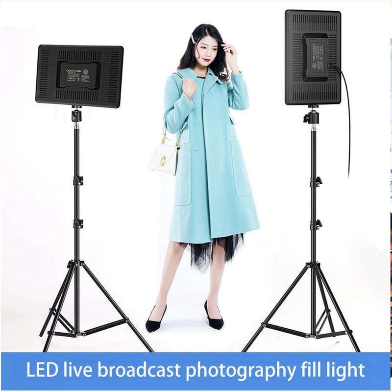 LED Video Soft Light Panel, for Studio Photography | Video Recording | Conference | YouTube,2700K-5700K CRI95+ | with Remote Control (Camera Light with 7Ft Stand) - Image 3