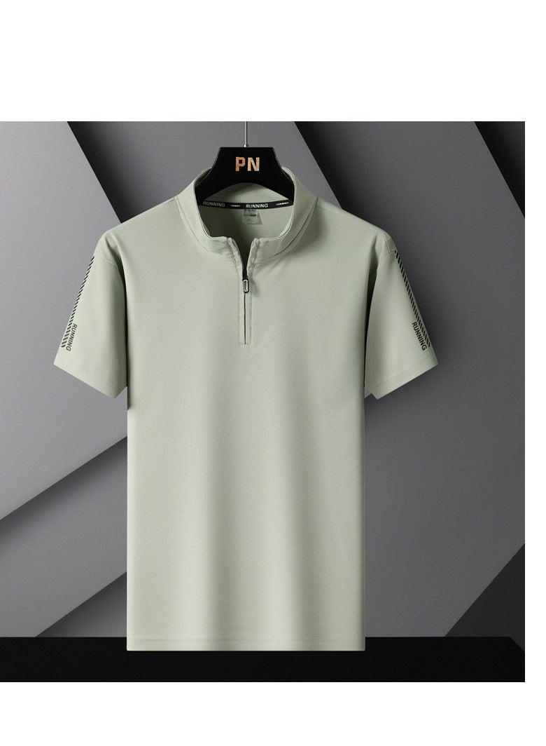 Men's Pure Cotton Short Sleeved T-shirt Casual POLO Shirt  - Image 1