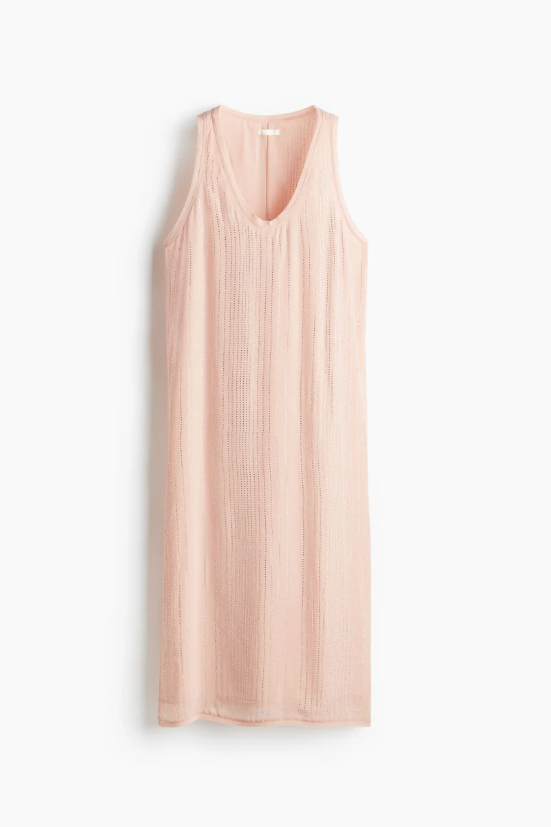 H&M Rhinestone-embellished chiffon dress