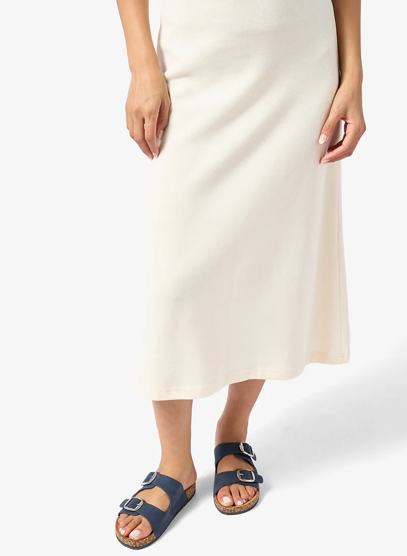 DOWN TO EARTH  Classic Double Strap Sandal Slide for Women | Best Price UAE