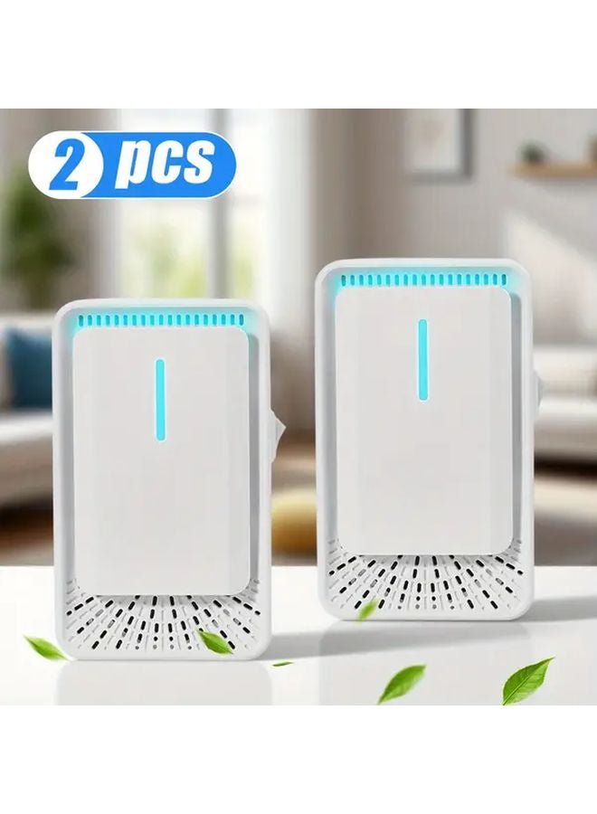 عبوتين من معطر الجو بأيونات سالبة، جهاز تنقية هواء صغير قابل للتوصيل للمنزل وغرفة النوم - Image 1