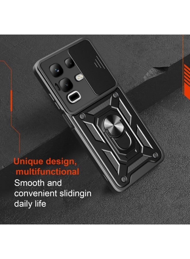 Fankalo Phone Cover for Infinix Note 50x with Slide Camera Cover Drop Protective Phone Case with Magnetic Car Mount Holder - Image 4