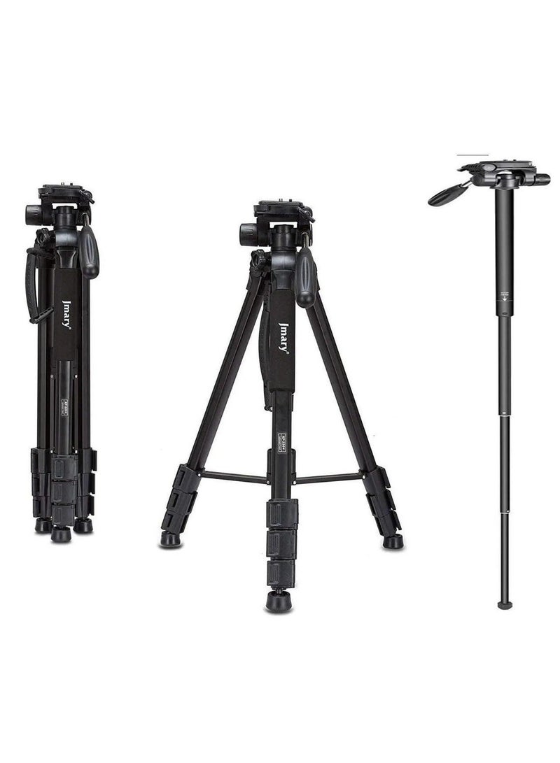 Jmary KP-2599 Professional Aluminium + Monopods Tripod For DSLR Camera Video Photo Tripod - Image 2