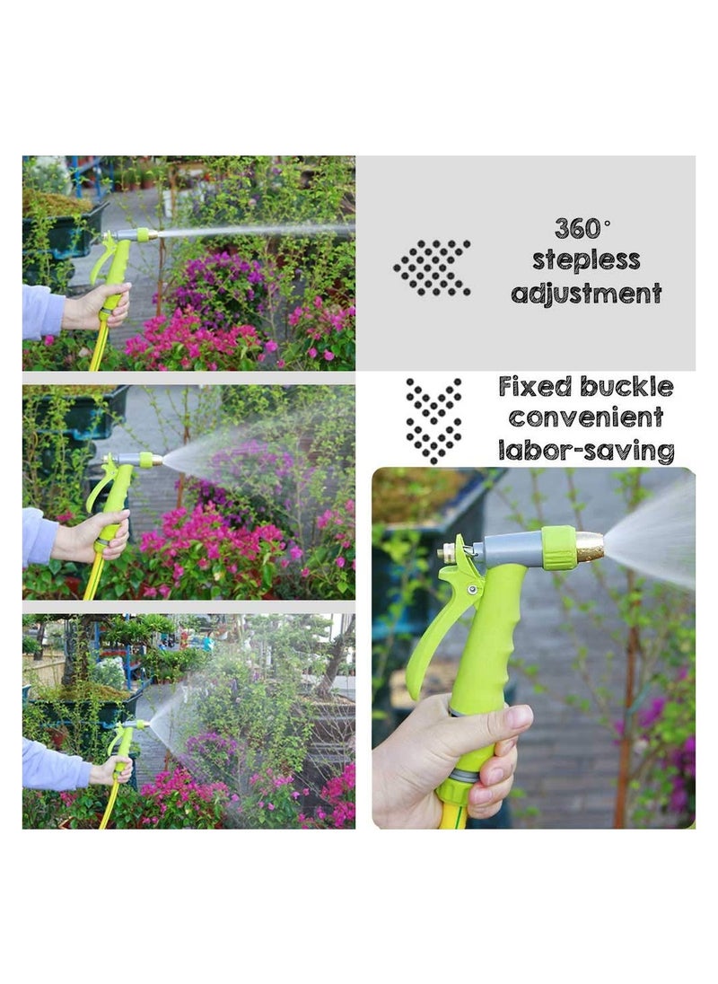SYOSI - Spray Watering Gun Hose Pipe Fitting Kit, Including Spray Nozzle Watering Gun, Hose End Quick and Waterstop Connector, Threaded Tap Adapter, for Garden - Image 1