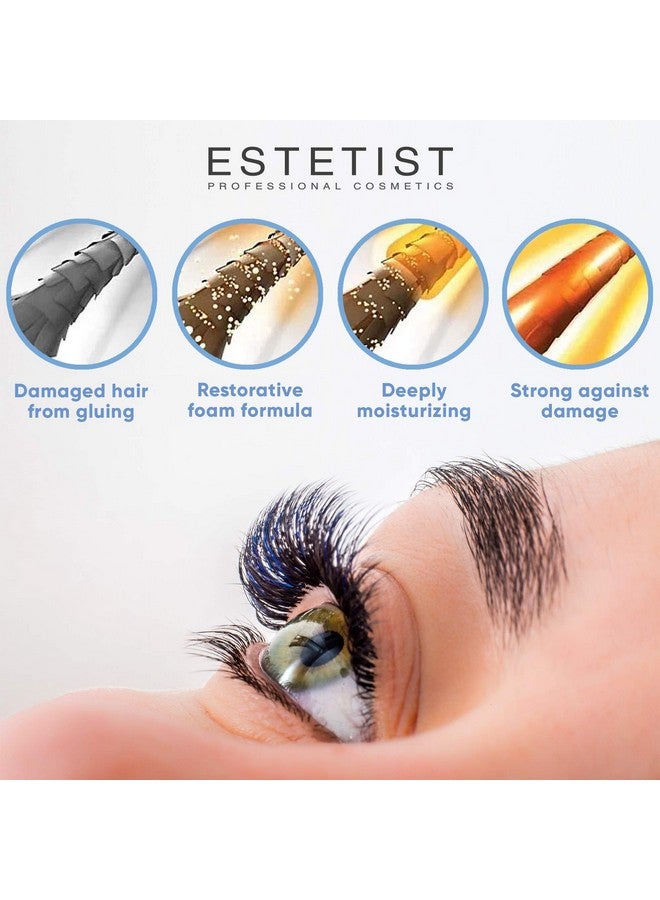 ESTETIST Eyelash Extension Shampoo & Brush - Gentle Aftercare Foaming Lash Cleanser Kit & Makeup Remover - For Home & Salon Use - Image 3