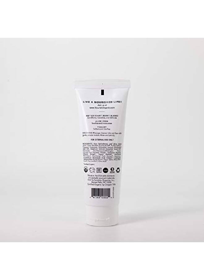 Nourish ORGANIC - ; Age Defense Face Cleanser Bilberry & Arctic Berries ; Gmofree Cruelty Free Fragrance Free (4Oz) - Image 1