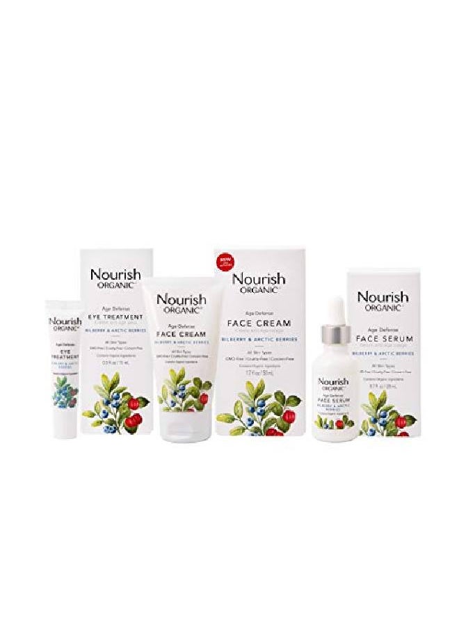 Nourish ORGANIC - ; Age Defense Face Cleanser Bilberry & Arctic Berries ; Gmofree Cruelty Free Fragrance Free (4Oz) - Image 1