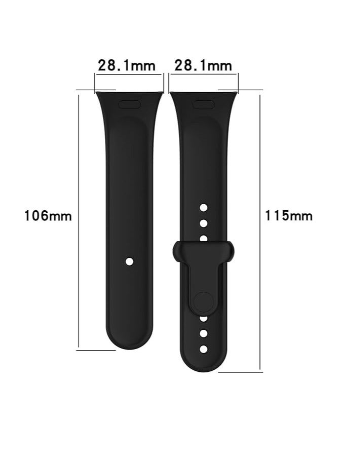 Strap Silicone Compatible With Xiaomi Redmi Watch 3 Active/Redmi Watch 3 Lite, Sport Silicone Watch Band Wrist Strap, Bracelet Wristband Wrist Strap - Image 2