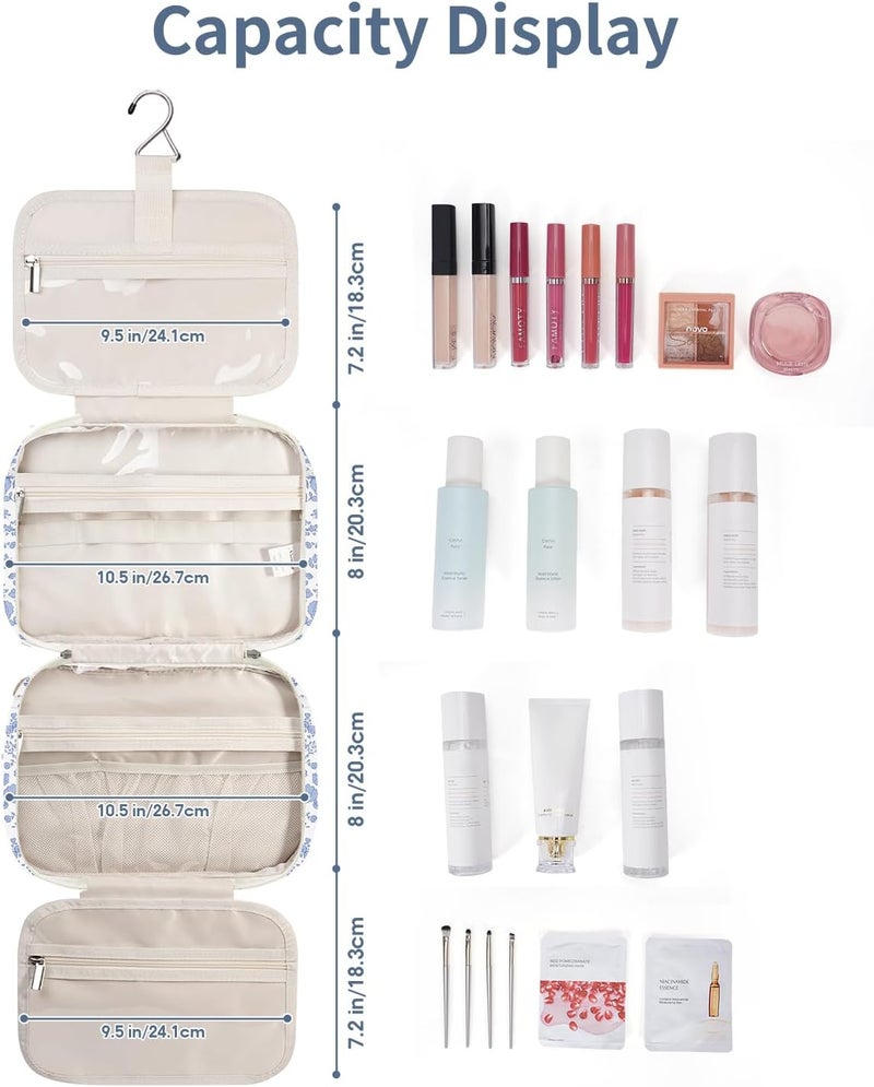 Narwey Travel Hanging Toiletry Bag Women Makeup Bag Organizer Toiletry Accessories Toiletry Bag - Image 3