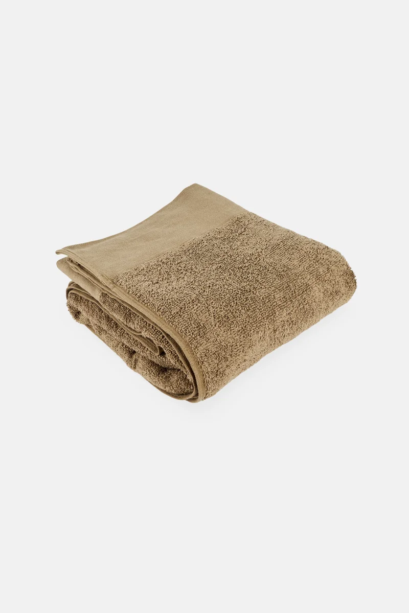 موي موتشو 1 Pieces Textured Bath Towel, Olive