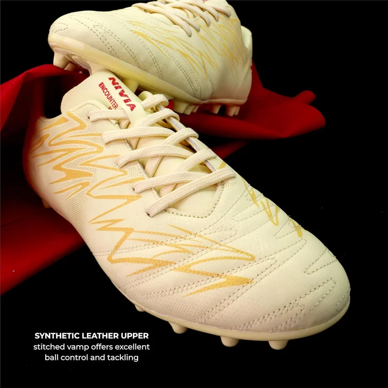 نيفيا Nivia Encounter Mg 11 Football Studs for Men - Lightweight Synthetic Leather with TPU Outsole for Hard & Grassy Surfaces