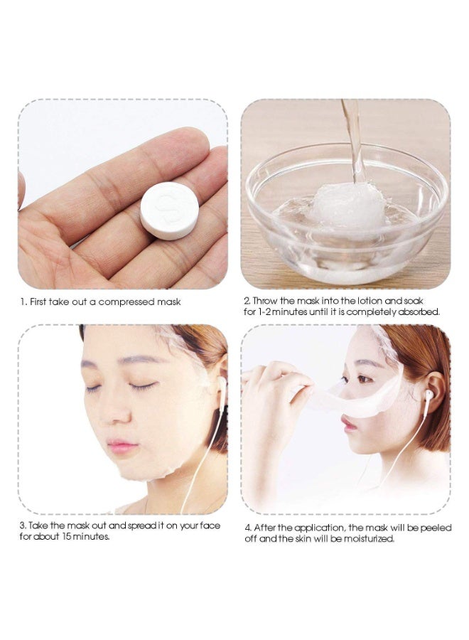Generic 50 Pcs Compressed Towel Tablets – Portable Disposable Magic Wipes, Coin Tissue, Expands with Water – Travel, Camping, Hiking, Skincare & Outdoor Use - Image 2
