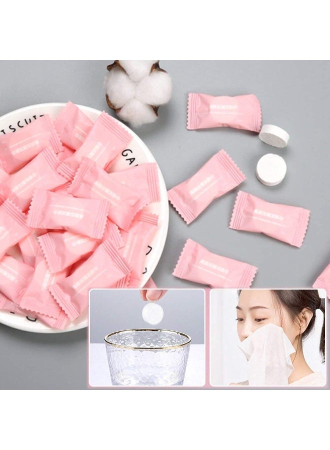 Generic 50 Pcs Compressed Towel Tablets – Portable Disposable Magic Wipes, Coin Tissue, Expands with Water – Travel, Camping, Hiking, Skincare & Outdoor Use - Image 3