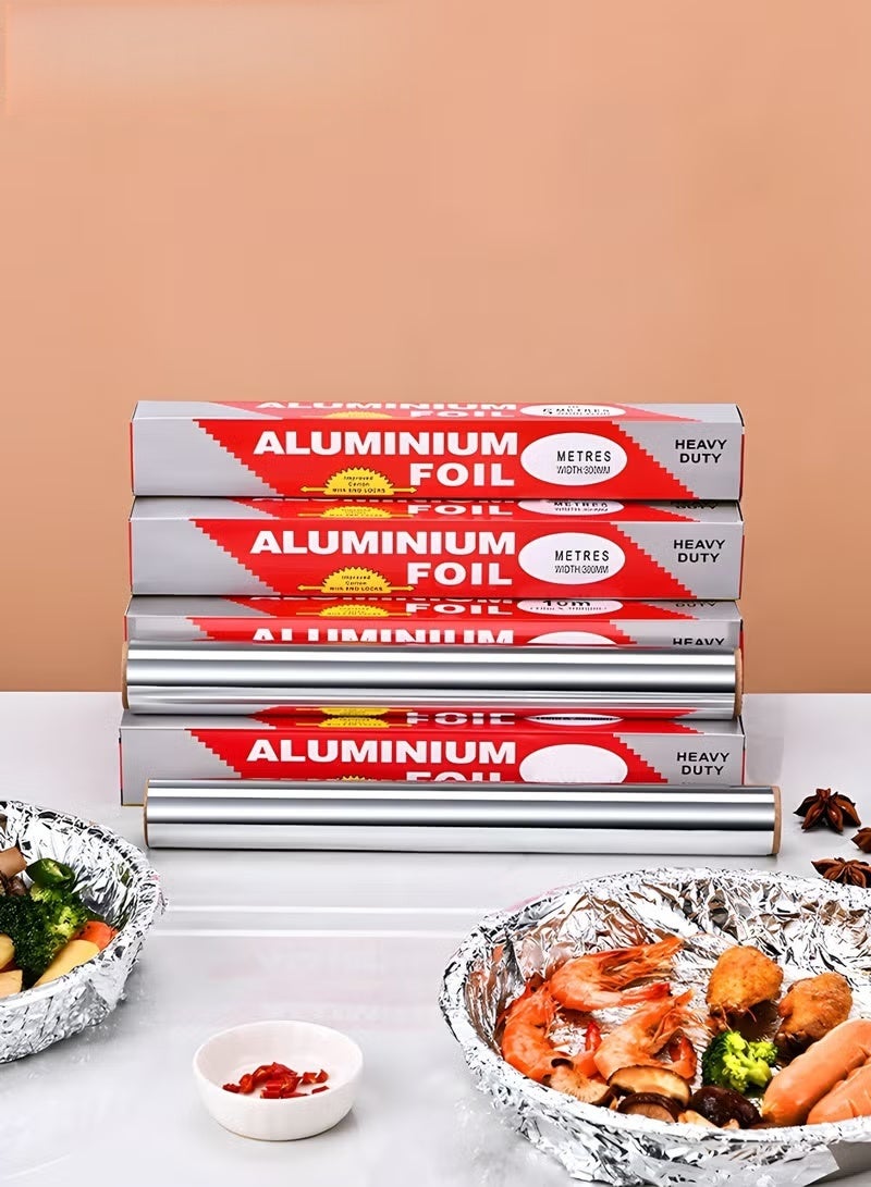 EETU Aluminum Foil,2 Rolls Heavy Duty Aluminium Foil Silver For Grilling,Roasting,Baking,And Food Storage,Preserve Freshness - Image 2