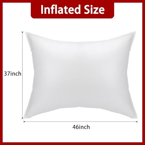 Adnee 51 x 39 Inch Patio Furniture Cover AirbagRectangle PP Patio Table Cover Air PillowInflatable Outdoor Furniture Covers Support Prevents LeavesWater and Snow Pooling - Image 3