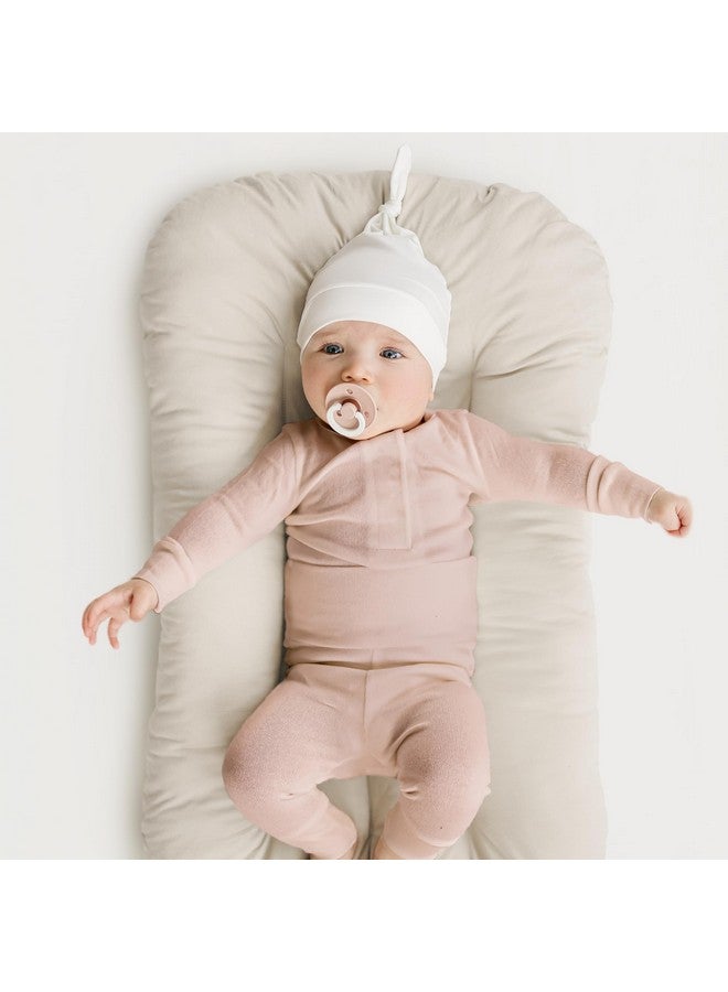 Konssy Konssy 6 Pack Baby Newborn Hats Set Knot Beanie Hats Soft for Infant Baby Girls Boys Caps 0-6 Months - Image 3