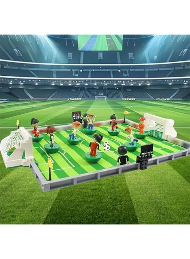 Soccer Stadium Building Block Set, Soccer Stadium Football Matches Building Model Set for Teen Boys Girls Fans (A-269) - Image 2
