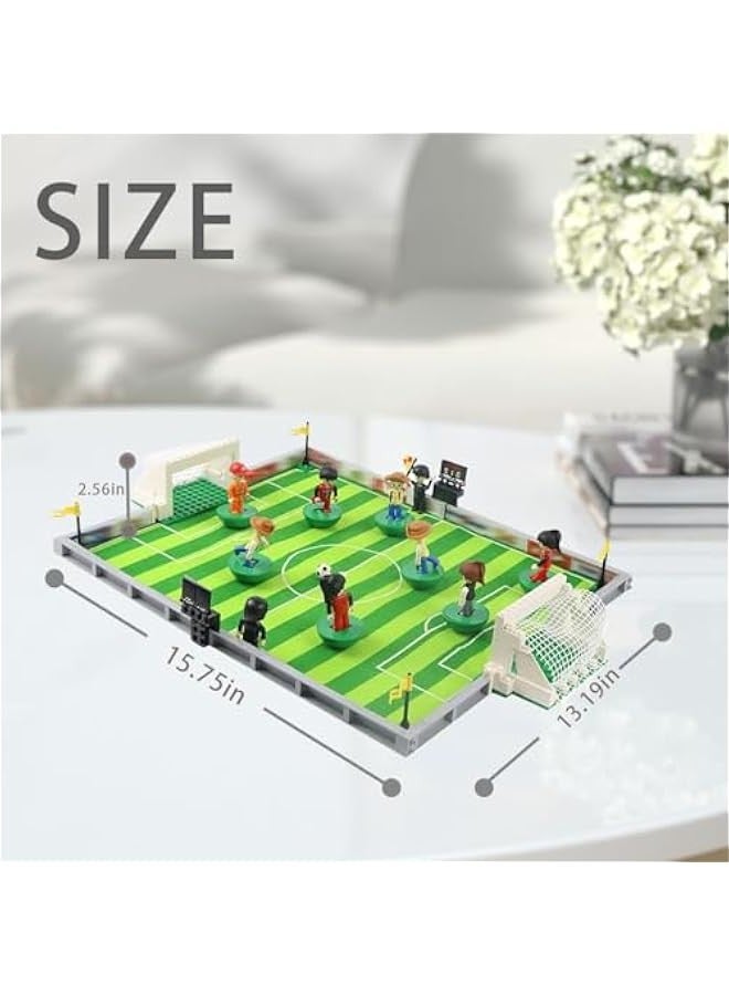 Soccer Stadium Building Block Set, Soccer Stadium Football Matches Building Model Set for Teen Boys Girls Fans (A-269) - Image 4