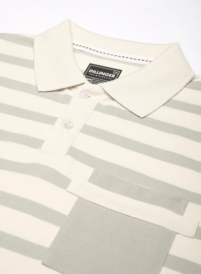 Dillinger Men Striped Regular Fit Polo