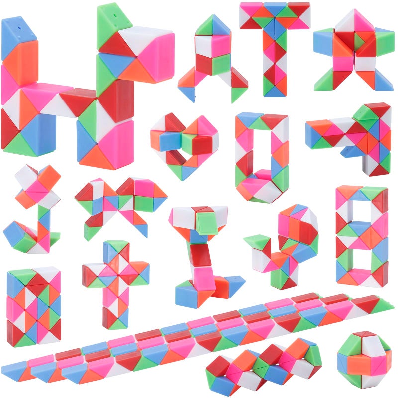 LENDOD Mini Fidget Snake Cube Toys 30PCS Party Favors BulkGoodie Bag Stocking Stuffers for Kids Treasure Box Toys for Classroom Reward Quiet Sensory Travel Toy for Ages 48 Gift for Kids Birthday - Image 3
