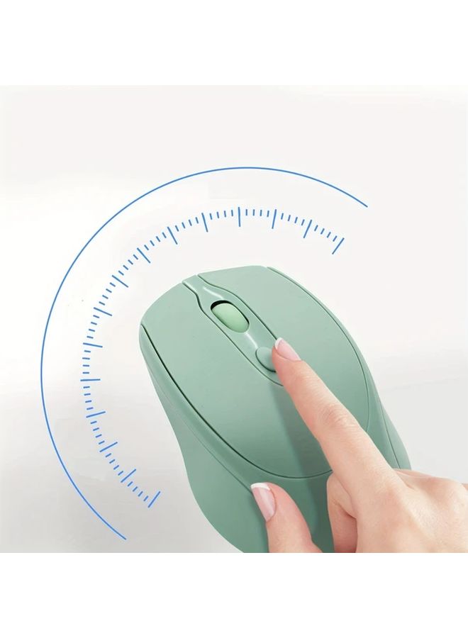 Rechargeable Wireless Mouse Dual Mode Ergonomic Portable For PC Notebook Windows Black - Image 5