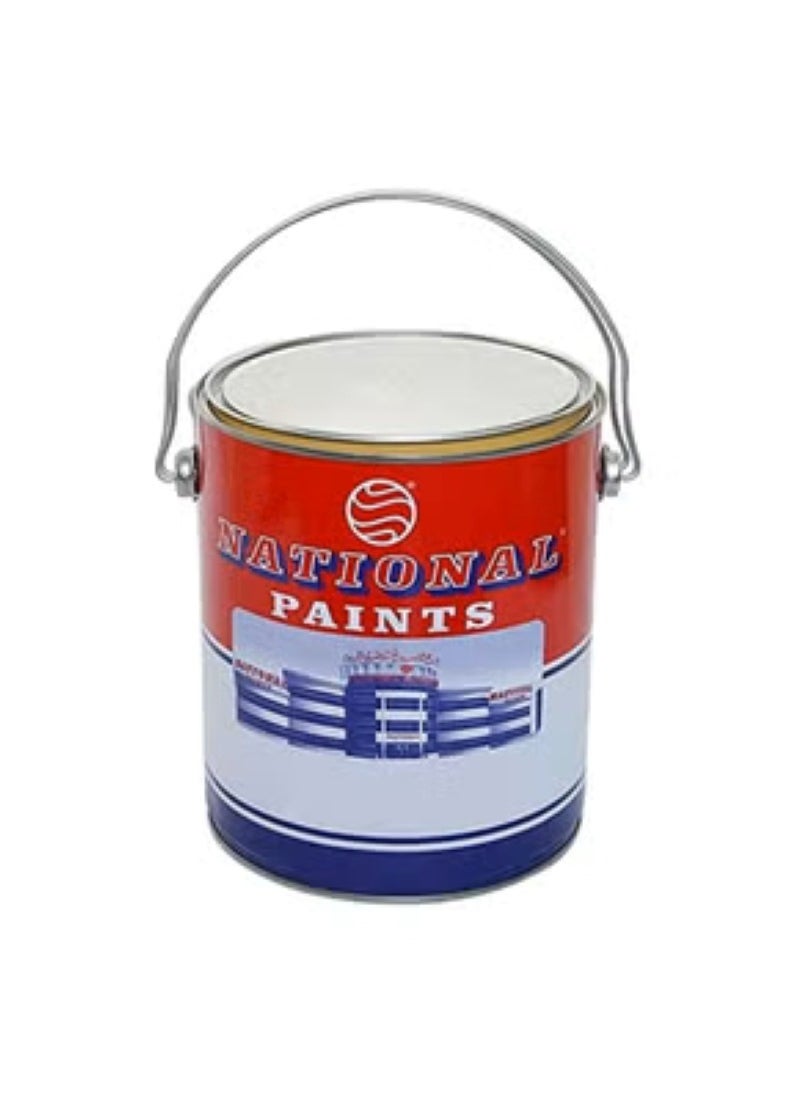 NATIONAL PAINTS Water Base plastic emulsion Wall Paint White 3.6 liters gallon. 