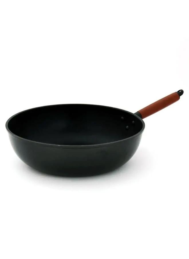Rocky Frying Pan 32 Cm Deep Brown Black Handle