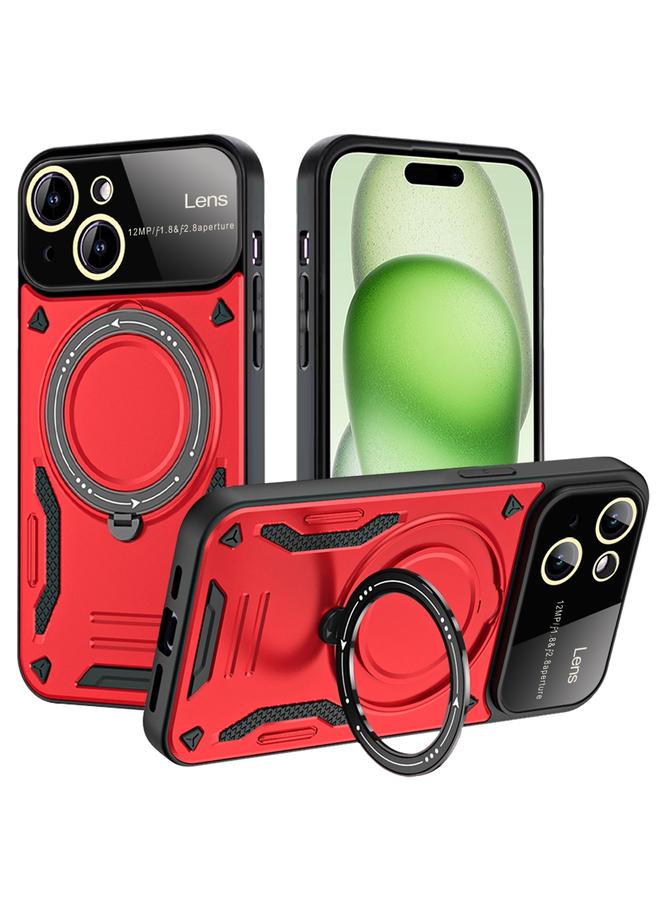 S-TOP Case For iPhone 15 Plus Large Window MagSafe Holder Phone Case - Image 1