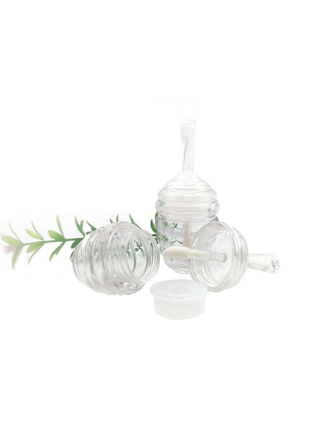 COSIDEA 25 Pieces Honey Comb Shaped 6Ml Lip Gloss Tube Empty Plastic Lip Gloss Container Mini Clear Refillable Lip Balm Bottle Container With 2 Pieces Plastic Funnels For Women Girls Diy Cosmetics (Clear) - Image 4