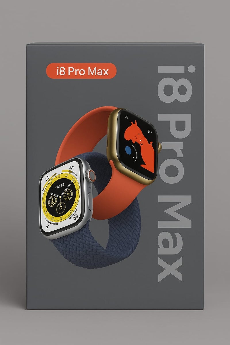 i8 Pro Max Smartwatch with Fitness Tracking, Heart Rate Monitor & Stylish Design