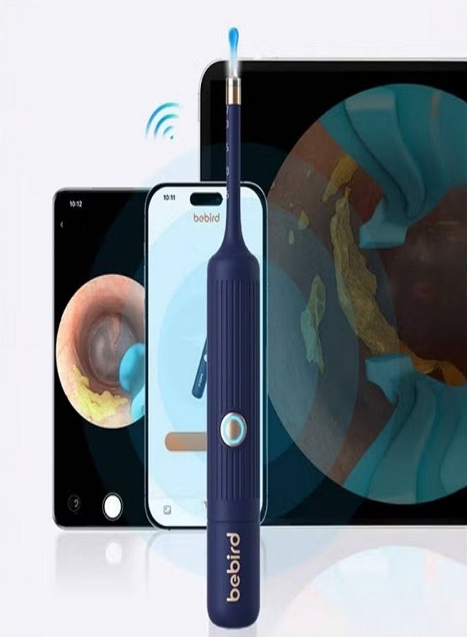 Bebird Earsight Plus Ear Wax Removal Tool Camera & Light, Visual Earwax Cleaner with Cleaning Kit As Spade/Spoon/Picker/Tweezers Clean Ears for Family, Ear-Scope Wireless WiFi Connect (Dark Blue) - Image 2