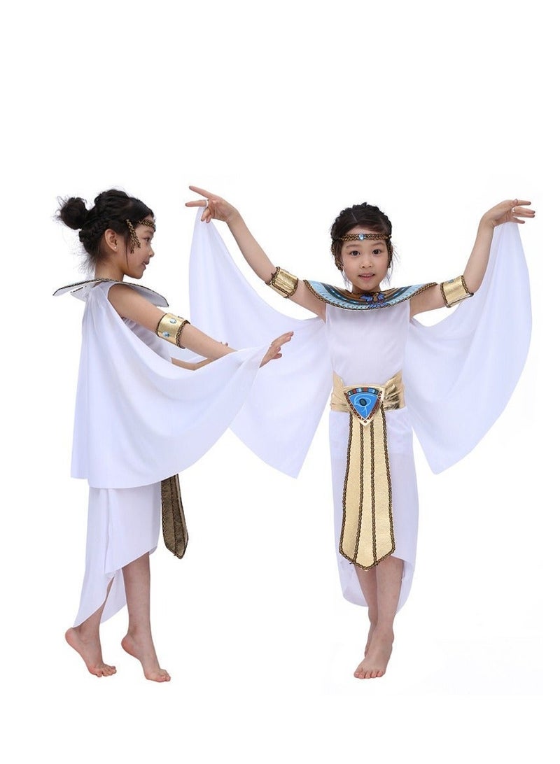 Kid's Egyptian Pharaoh Costume Egyptian Queen Costume Party - Image 4