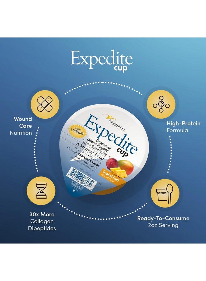 Medtrition Expedite Gelatin Cup, Fast Track Wound Healing, 30X More Collagen Dipeptides Than Powder, Supports Wounds, Diabetic Foot Ulcers, Cosmetic Surgery, and More (2 Fl Oz, Pack of 12) - Image 4