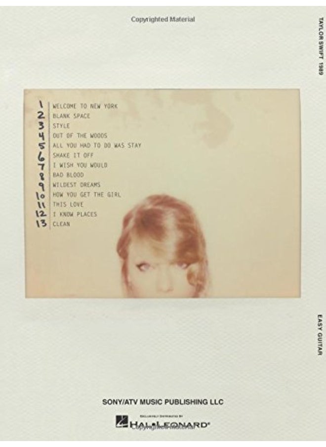 null - Taylor Swift - 1989: Easy Guitar with Notes & Tab - Image 1
