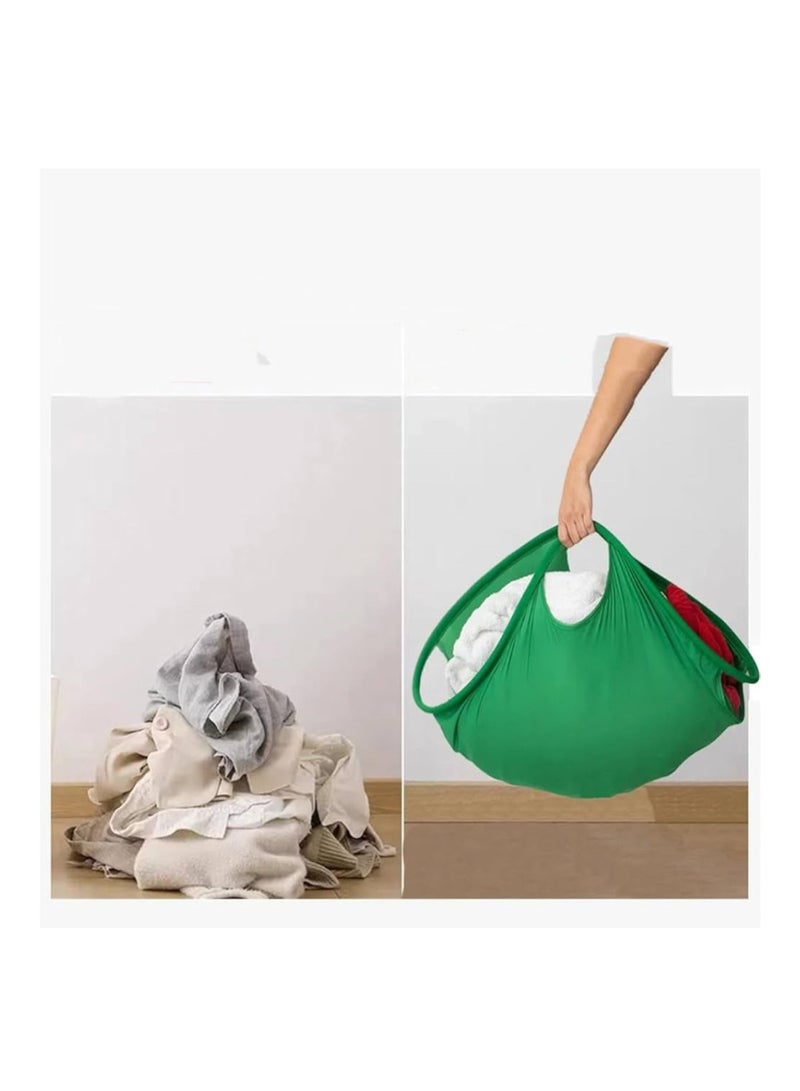 Collapsible Laundry Basket | Your Portable Foldable Hamper for Washing & Dryer Clothes Removal | Innovative Laundry Grabber - Image 1