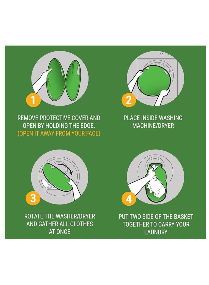 Collapsible Laundry Basket | Your Portable Foldable Hamper for Washing & Dryer Clothes Removal | Innovative Laundry Grabber - Image 5