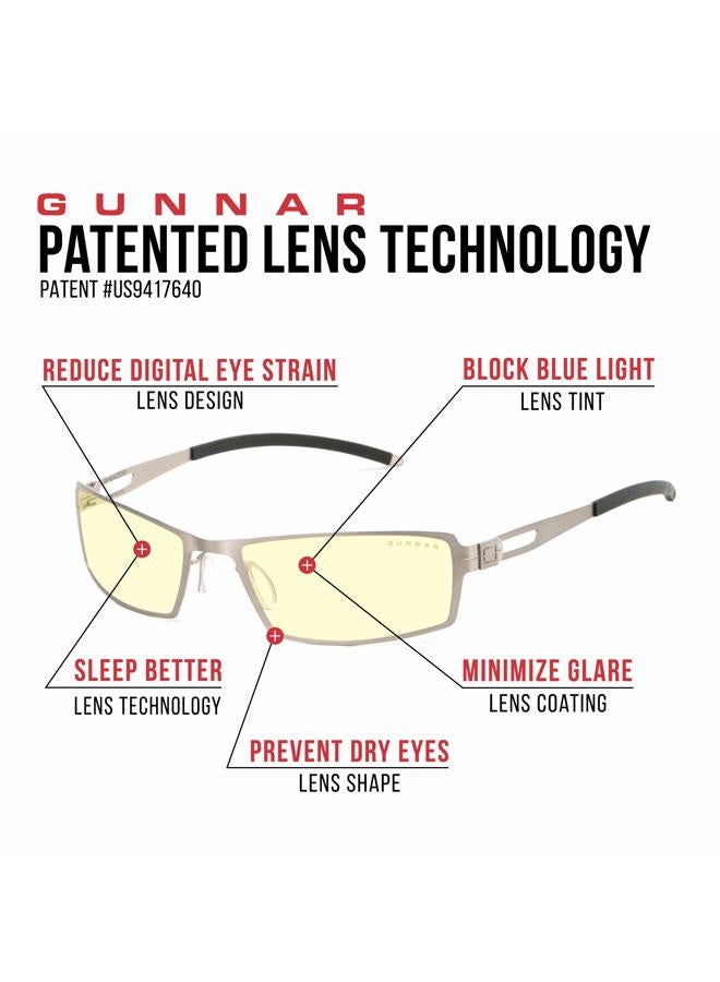 GUNNAR Gaming and Computer Eyewear/Sheadog, Amber Tint - Patented Lens, Reduce Digital Eye Strain, Block 65% of Harmful Blue Light - Image 5