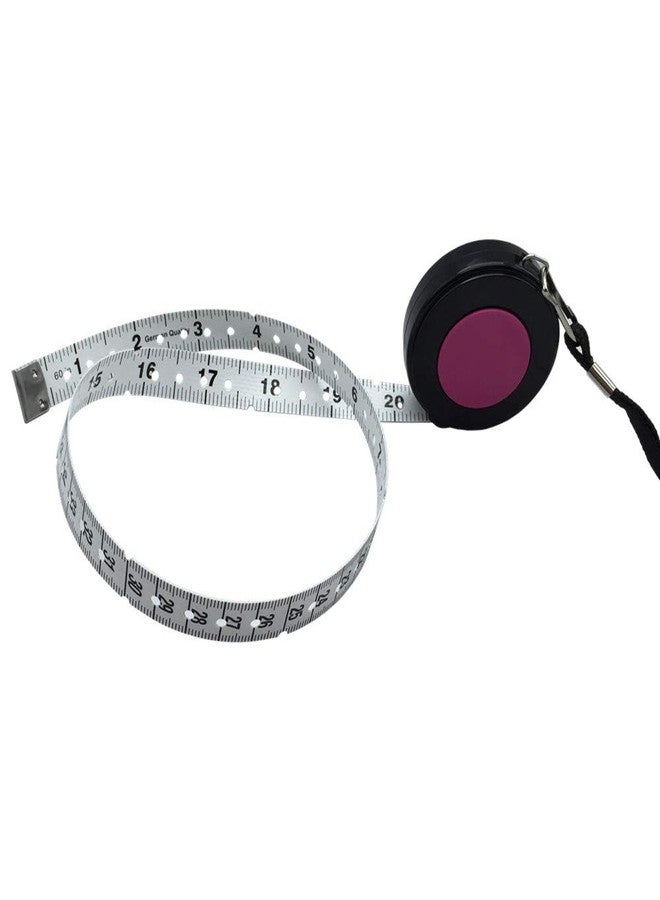 VISIONU Braille Tape Measure 60'' / 150 cm with Black Rope, Pink - Image 1