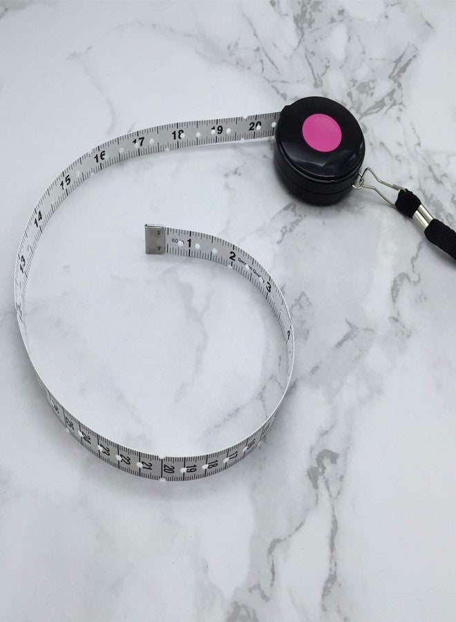 VISIONU Braille Tape Measure 60'' / 150 cm with Black Rope, Pink - Image 3