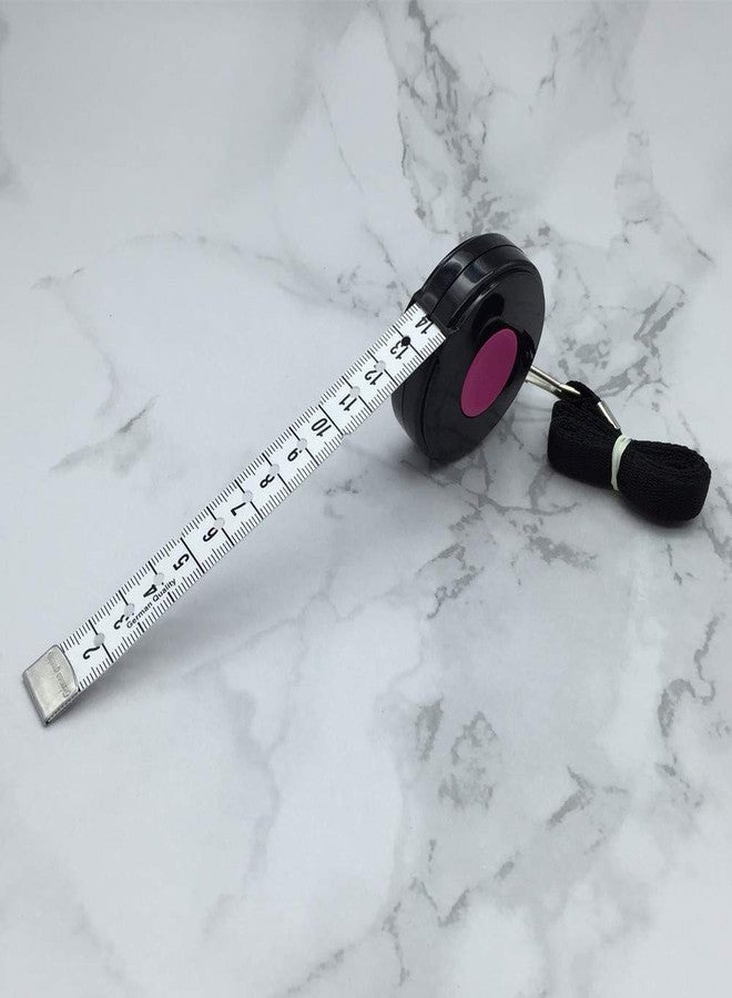 VISIONU Braille Tape Measure 60'' / 150 cm with Black Rope, Pink - Image 2