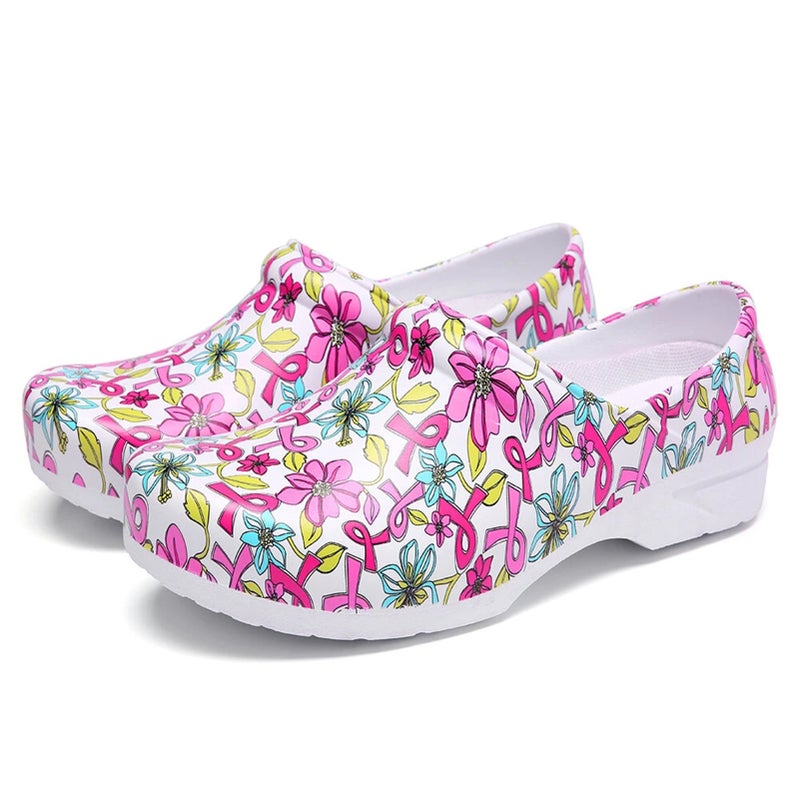 Unisex Printed Garden Clogs Waterproof & Lightweight EVA Shoes Anti-slip Nursing Slippers Women or Men Sandals for Homelife Work - Image 1