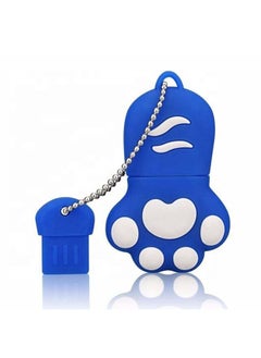 BURAQ 8GB Bear Paw Shaped Silicone USB 2.0 Flash Disk with Anti Dust Cup(Blue)  - Image 3