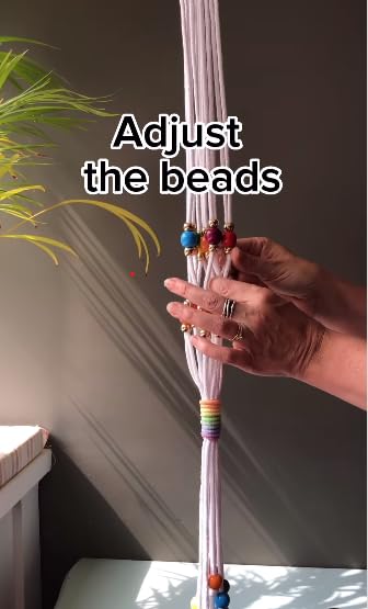 The brown box The brown boxMacrame Plant Hanger Making kitAdjustable Beaded Plant HangerDIY KitCraft kit for Adults and BeginnersBoho Macrame KitHobby kit - Image 5