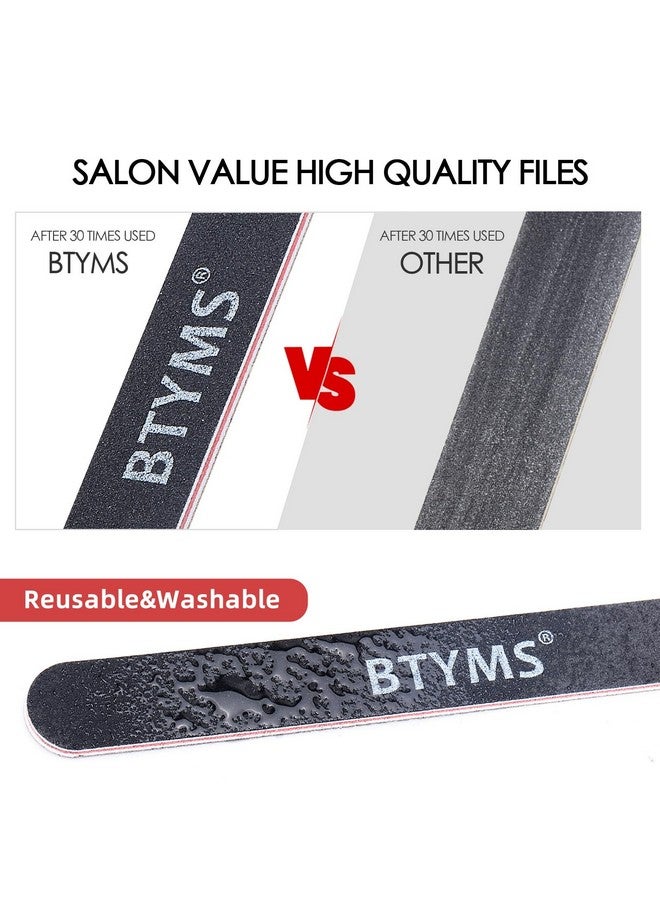BTYMS 25 Count 180240 Grit Nail Files For Natural Nails Double Sided Emery Boards Fine Grit Nail Buffering Files - Image 4