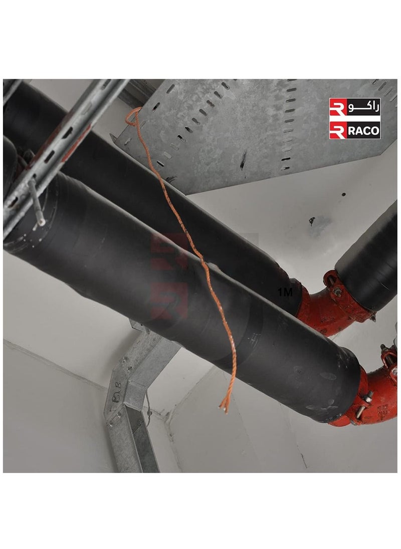 RACO RACO Pipe Insulation Foam Soft Rubber Sheet Roll to Protect Pipes and Heat Preservation Moisture-Proof Waterproof Thermal Insulation NON ADHESIVE  - Image 2